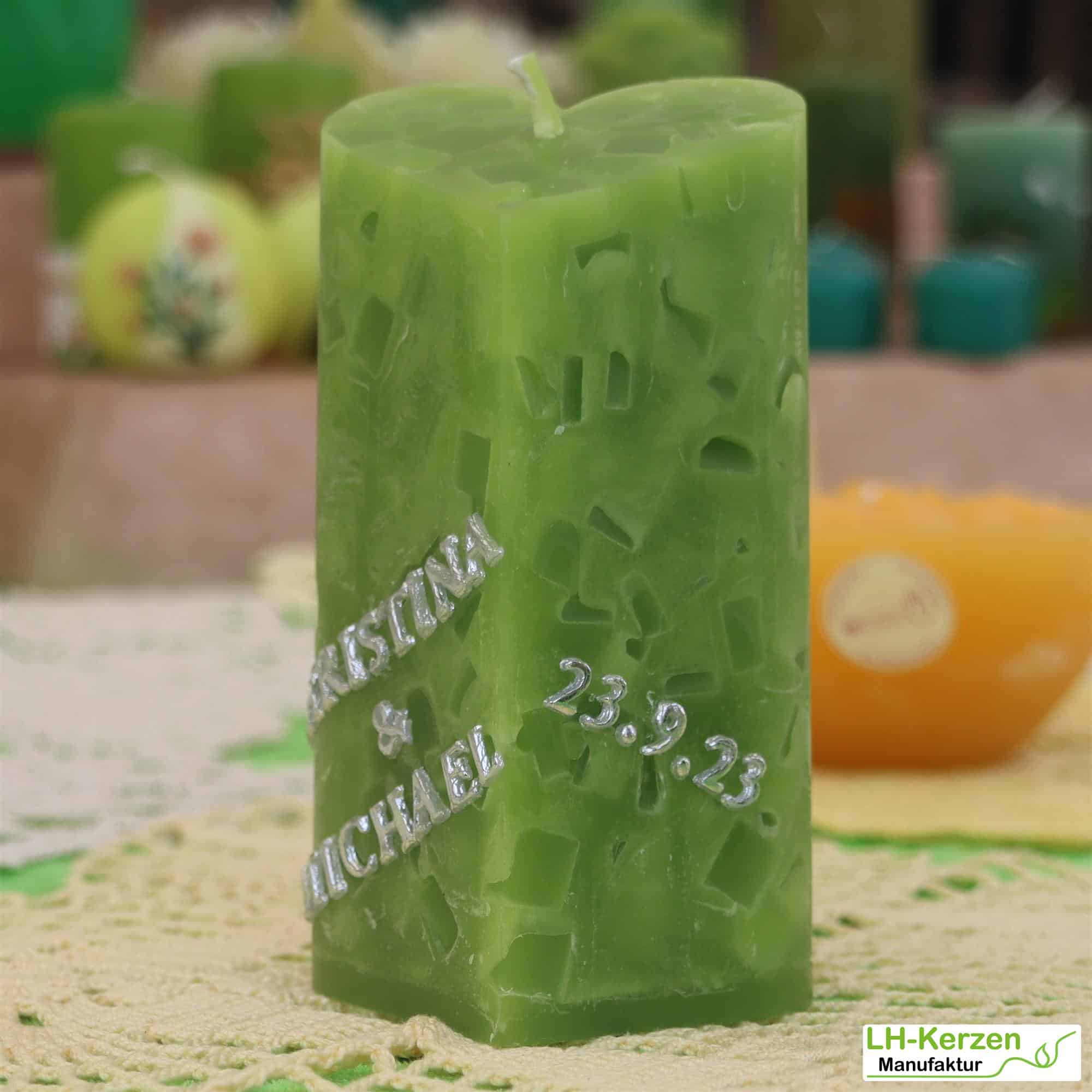 Kerzenbeschriftung Beschriftete Kerze